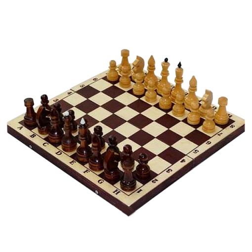 Шахматы обиходные лакированные с тёмной доской
